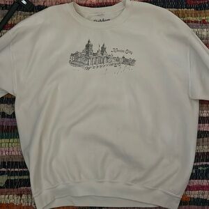 PacSun white crewneck.